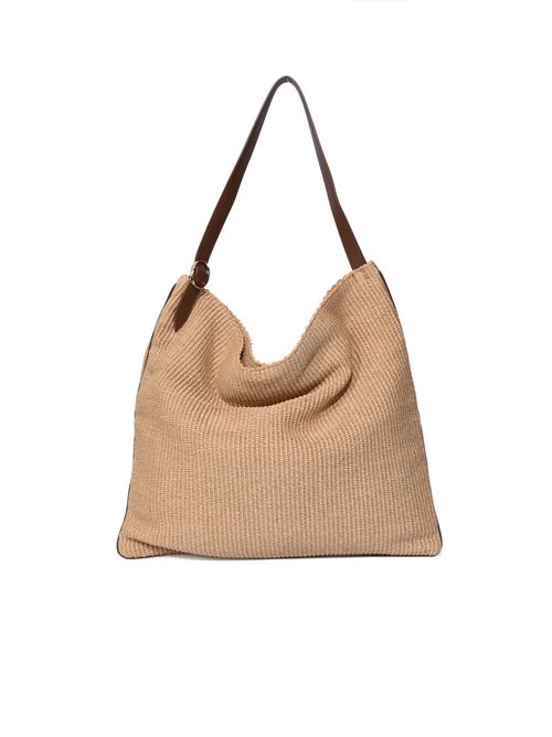 Borsa Todo Zanzibar Large a spalla in tessuto e pelle ORCIANI | B02194 ZNZBIS